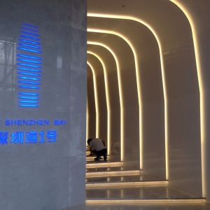 Artificial stone curved wall