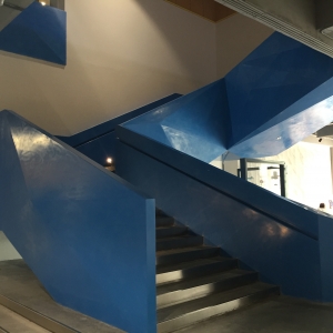 School diamond shaped artificial stone project
