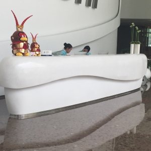 Artificial stone hyperbolic modeling desk
