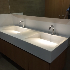 Artificial stone bathroom sink